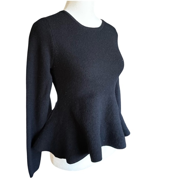 Rare Wool Black Sweater Sz M - Picture 6 of 11